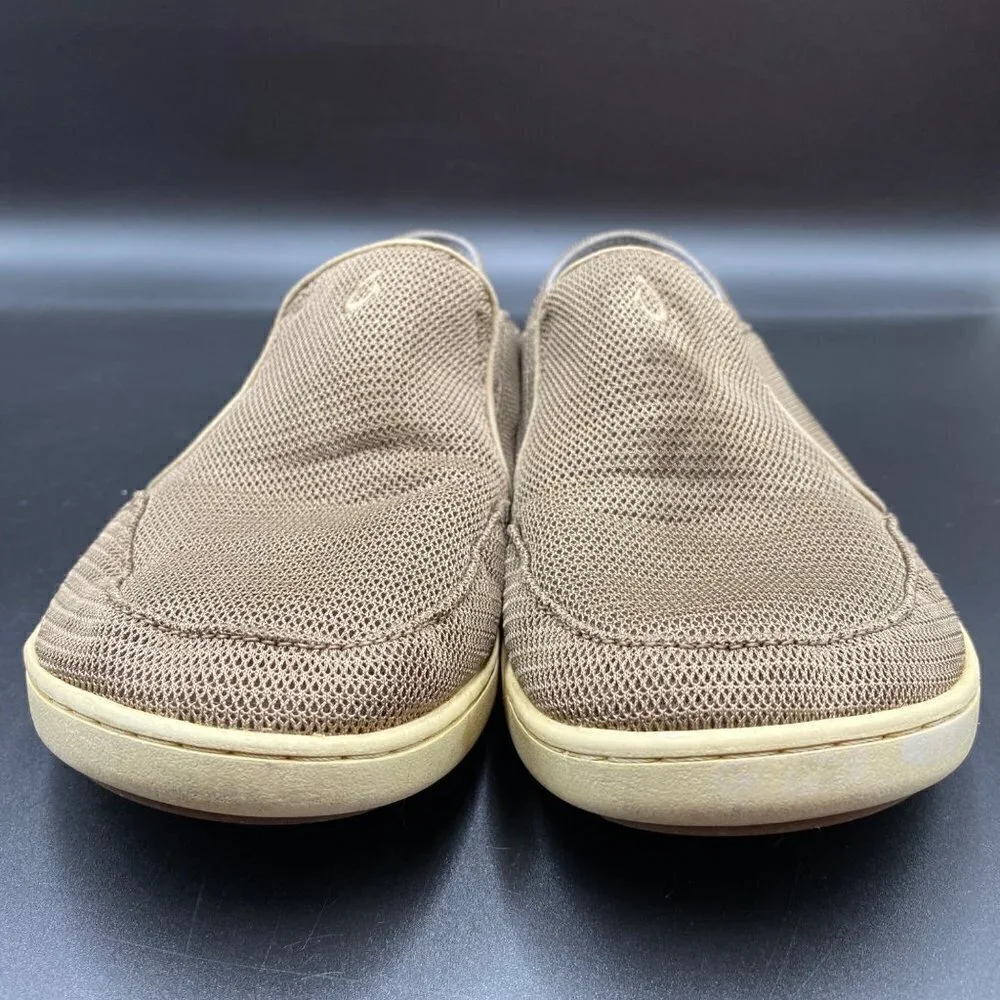Olukai Nohea Mesh Slip On Tan Sneakers Men's Size 8.5